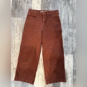 Cropped Wide Legged Maroon Eddie Bauer Pants